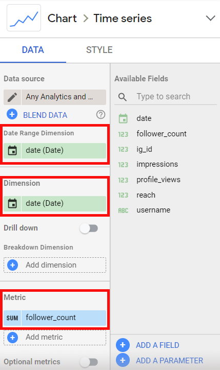 Set the Date Range Dimension and Dimension