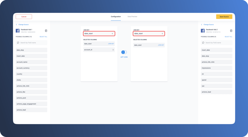 Data blending in app - step 7