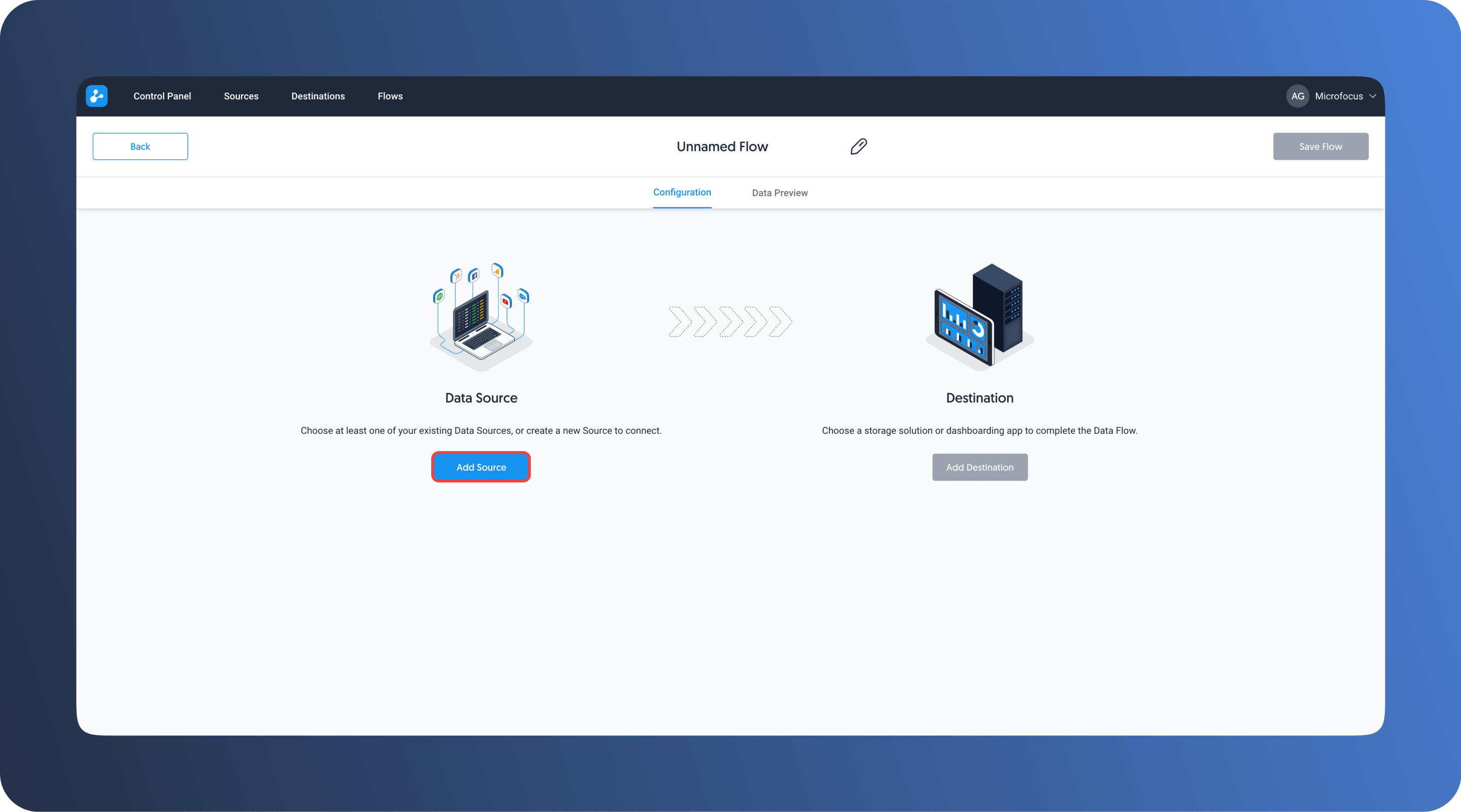 Add source to flow