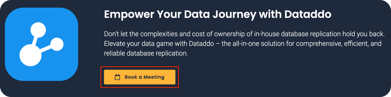 Dataddo database replication