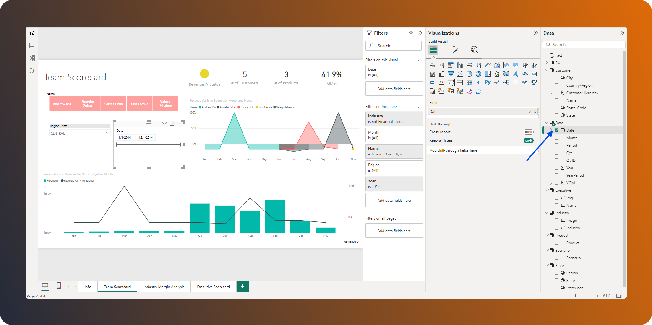 Creating a timeline slicer in Power BI